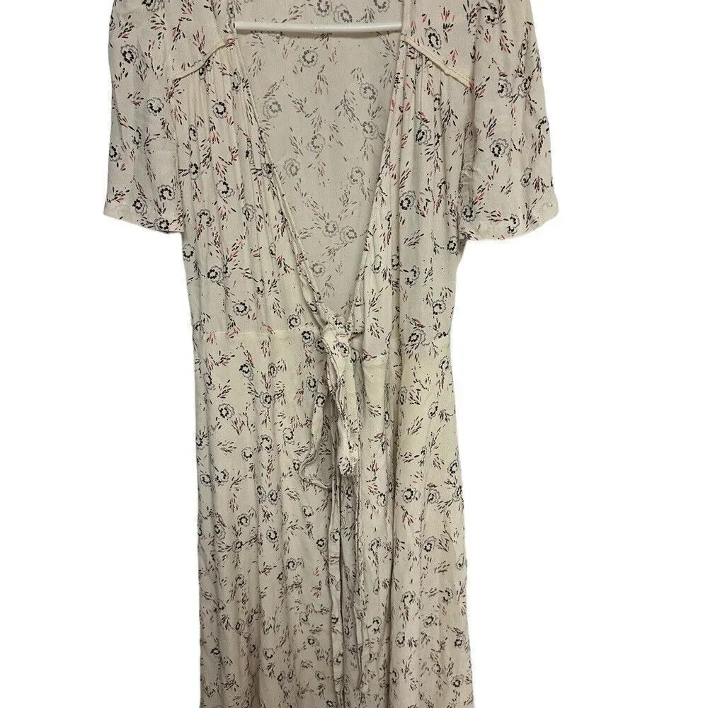 Sessun Chicama cross over dress, printed viscose crepe - sz XS‎ EUC